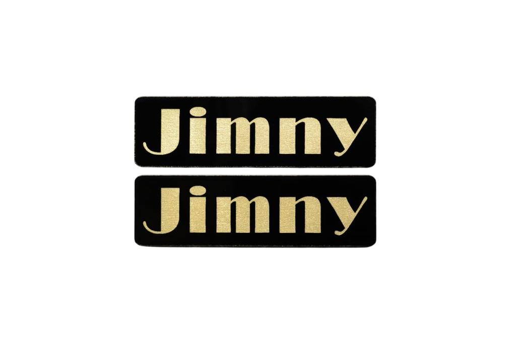EEE-10-3 Jimny Black Gold Acrylic 2 Layer Sticker Suzuki Jimny JA11 JA12 JA22 JB23