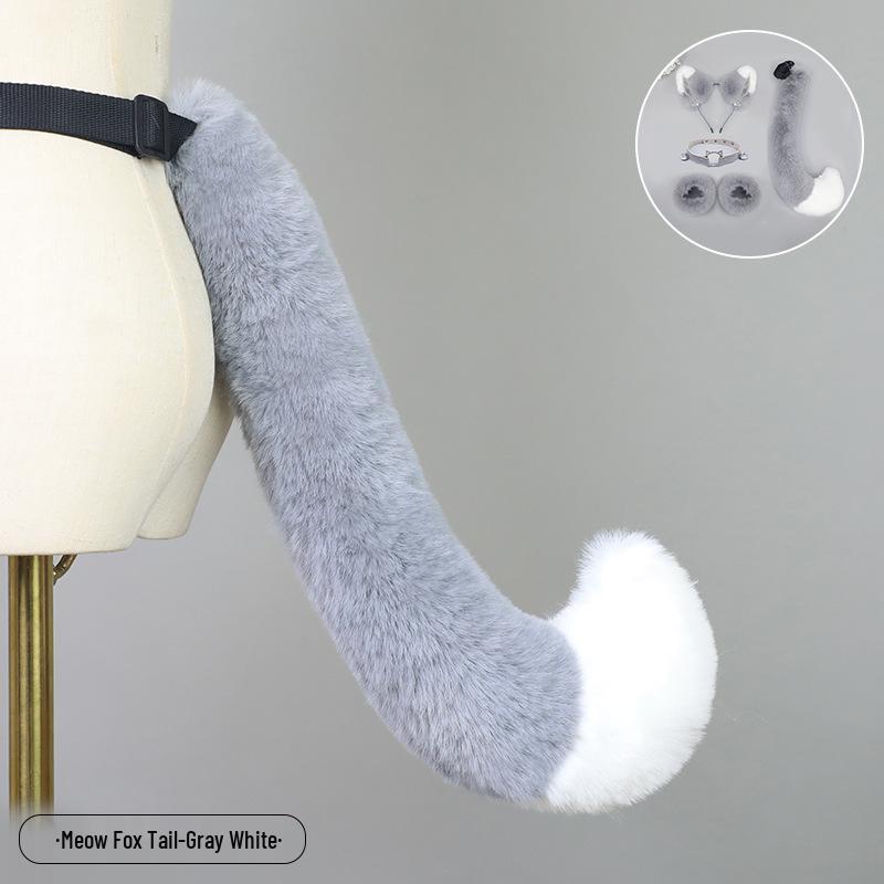 Handmade Plush Cat Girl Maid Fox Beast Ear Headband Hair Accessory