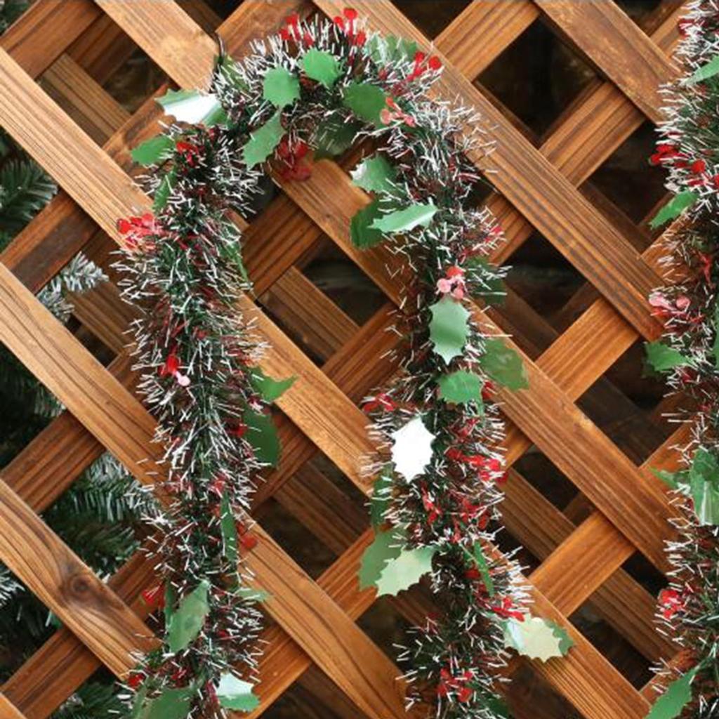 Luxury Tinsel Christmas Tree Decoration Xmas Garland Colourful Home Decor