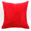 Supersoft Corduroy Cushion Cover Solid Striped Throw Pillow Covers Decorative Pillow Case for Sofa Bed Living Room Decoration