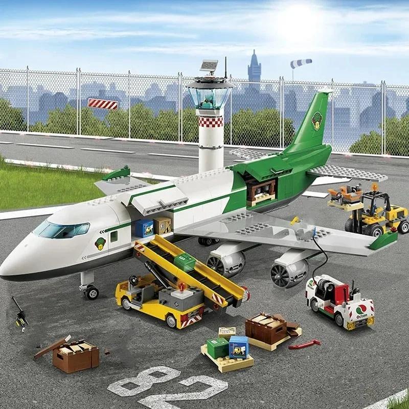 City Series New Airport Station Terminal Building Blocks Set Up Construction Aircraft Toys Children's Christmas Gifts 703PCS