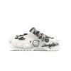 Classic Clog EVA Graffiti Smile Clogs Decorative Buckle Hand-Painted Graffiti Casual Fashion Versatile Hole Shoes Unisex White