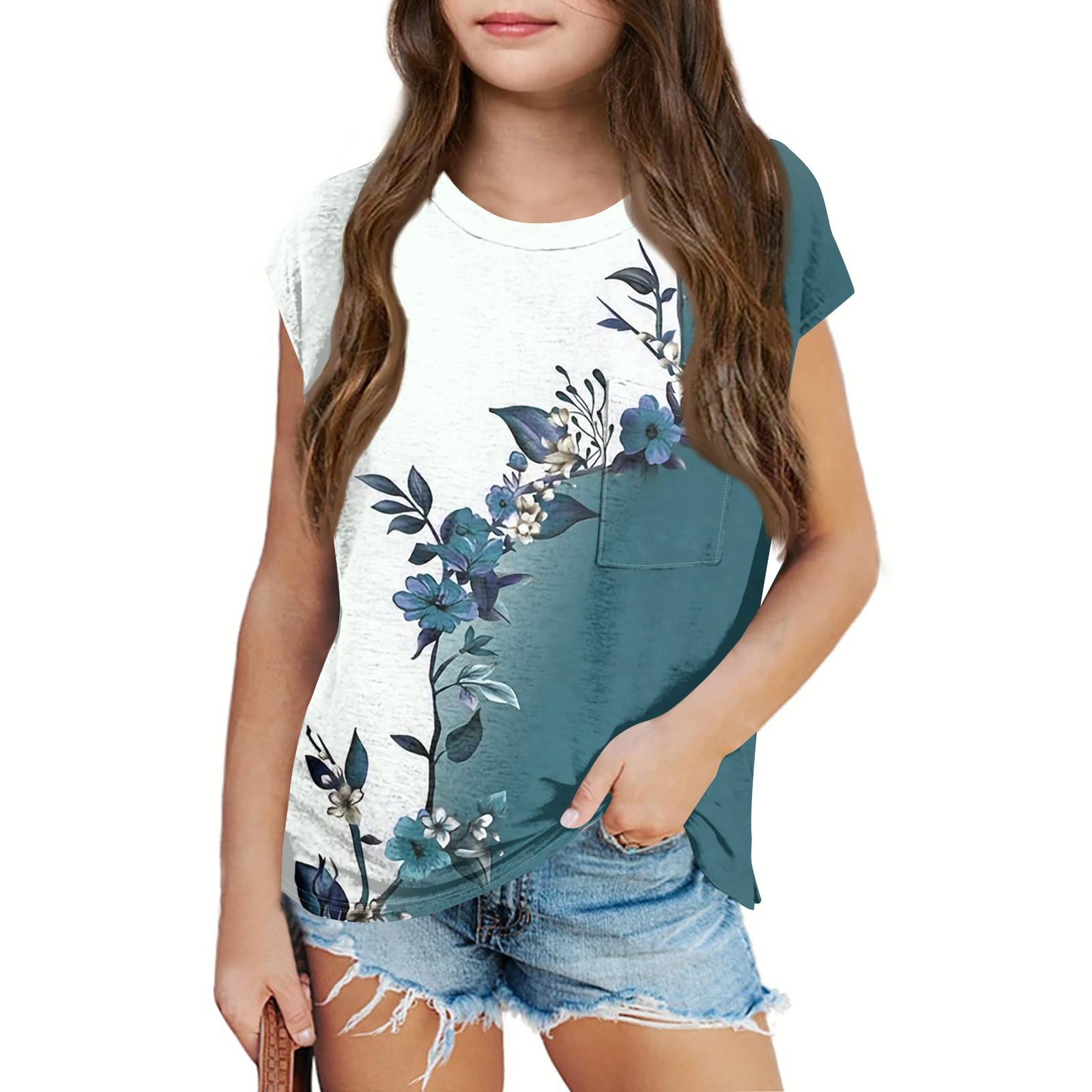 

Детское летнее пальто с круглым воротником и принтом, карман 100