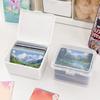 Flip-Lid Card Storage Box Durable Plastic Card Organizer Desktop Container Collectible Card Holder For Trading Game Card
