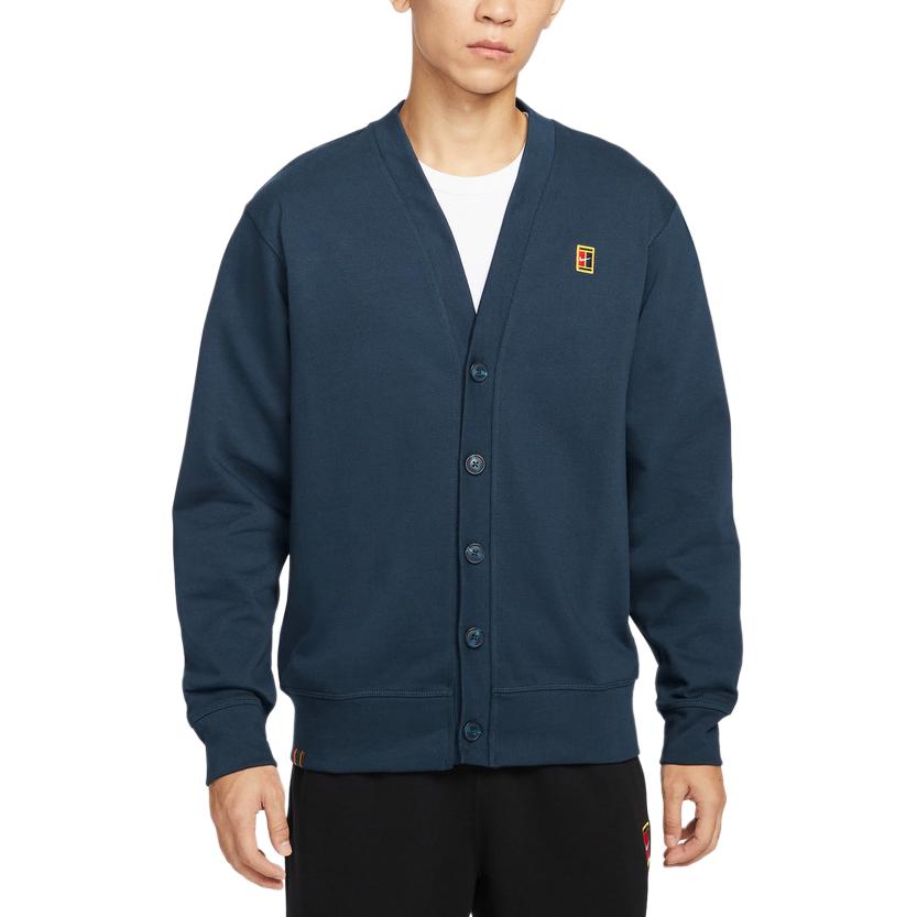 Nike Logo V-Neck Single-Breasted Cardigan Sweater Men Sweater IM9362-478