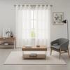 Modern Solid Color Sheer Curtain with Light Filtering Privacy Fabric for Living Room Bedroom French Window Home Decoration