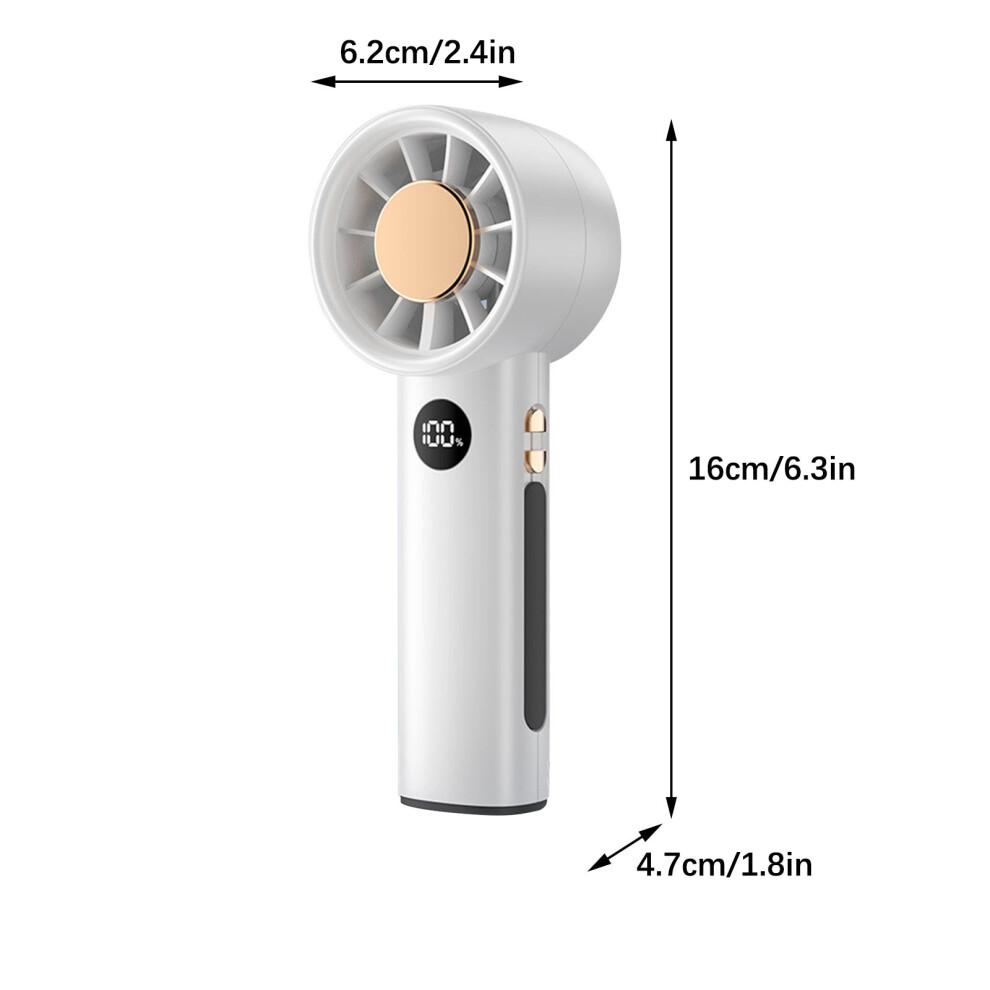 OYIGU Variable Speed Handheld Fan High Wind Power Silent Turbine Mini Portable Outdoor Low-noise Handheld Fan, Quiet Fan On Clearance