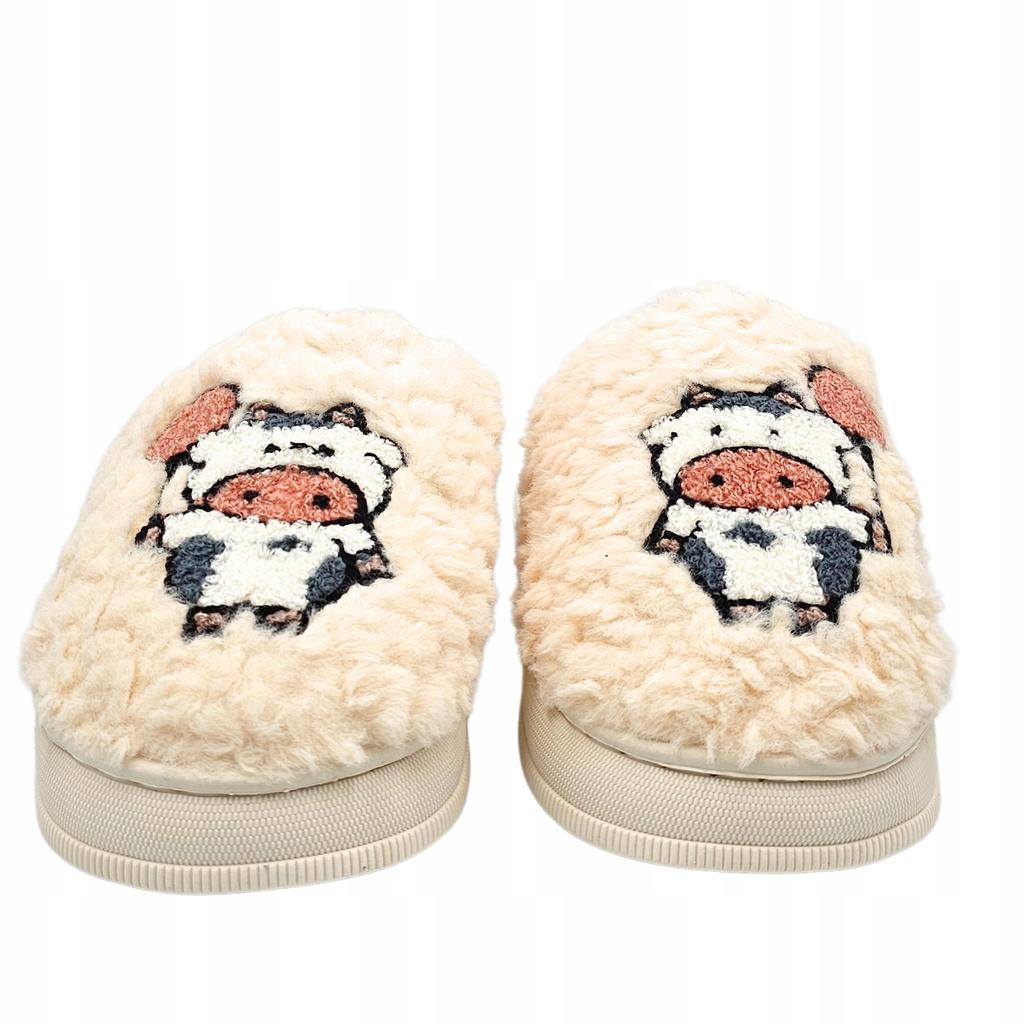 Women's Slippers Warm Home Slippers With Cow Pattern S. 38-39