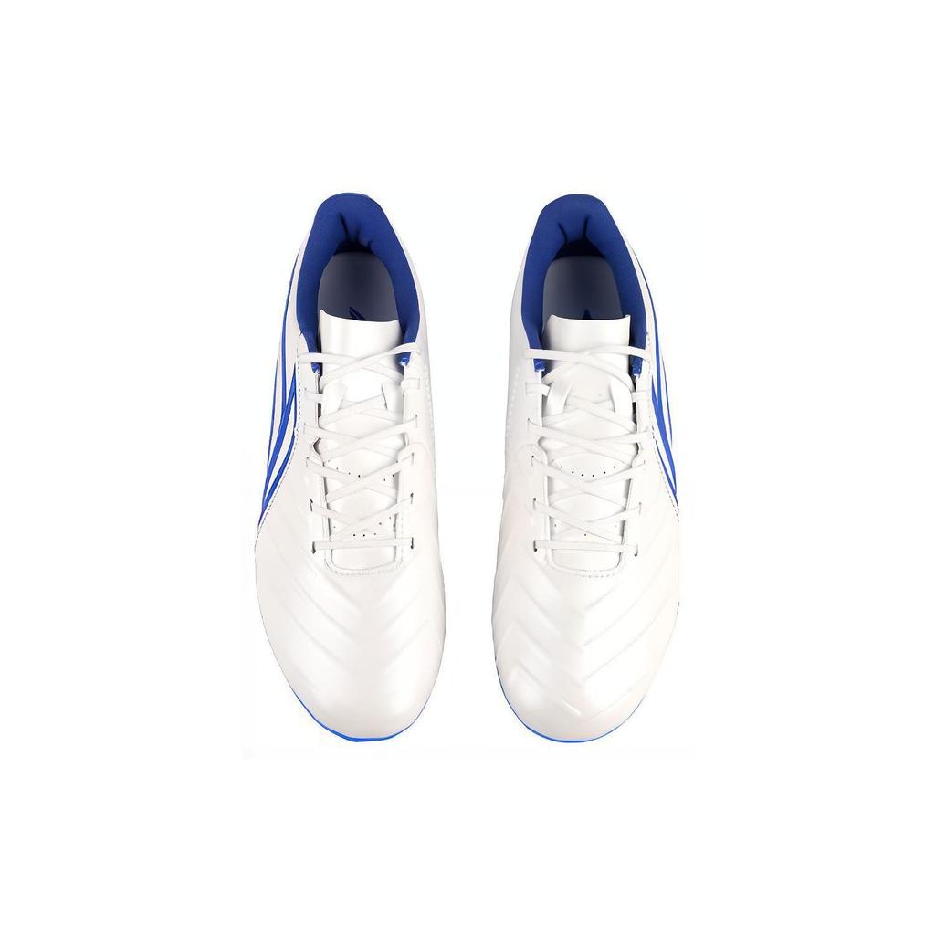 LiNing MG Rubber Short Studs Artificial Ground Cushioning Anti-Slip And Wear-Resistant Soccer Shoes Men's White Blue ASFT015-2