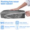 6PCS/Set Compressed Packing Cubes Travel Storage Organizer Set Nylon Luggage Suitcase Organizer Bags Space Saving Packing Cubes