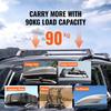 Universal Roof Rack Crossbar Max 47.6" Fits Grooved Side Rails without Gap