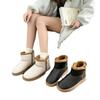 Thick-soled Short Snow Boots Women's Autumn and Winter New Cotton Boots Large Size Comfortable Round Head Velvet Thermal Cotton Shoes