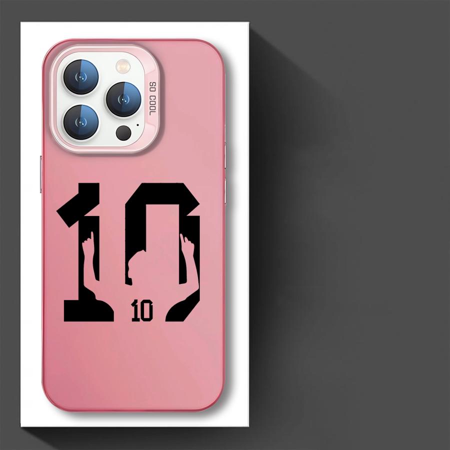 Cartoon Football Number 7 10 Phone Cover Case for iPhone 17 Pro Max 16 11 14 Plus Air 15 12 Pro 13