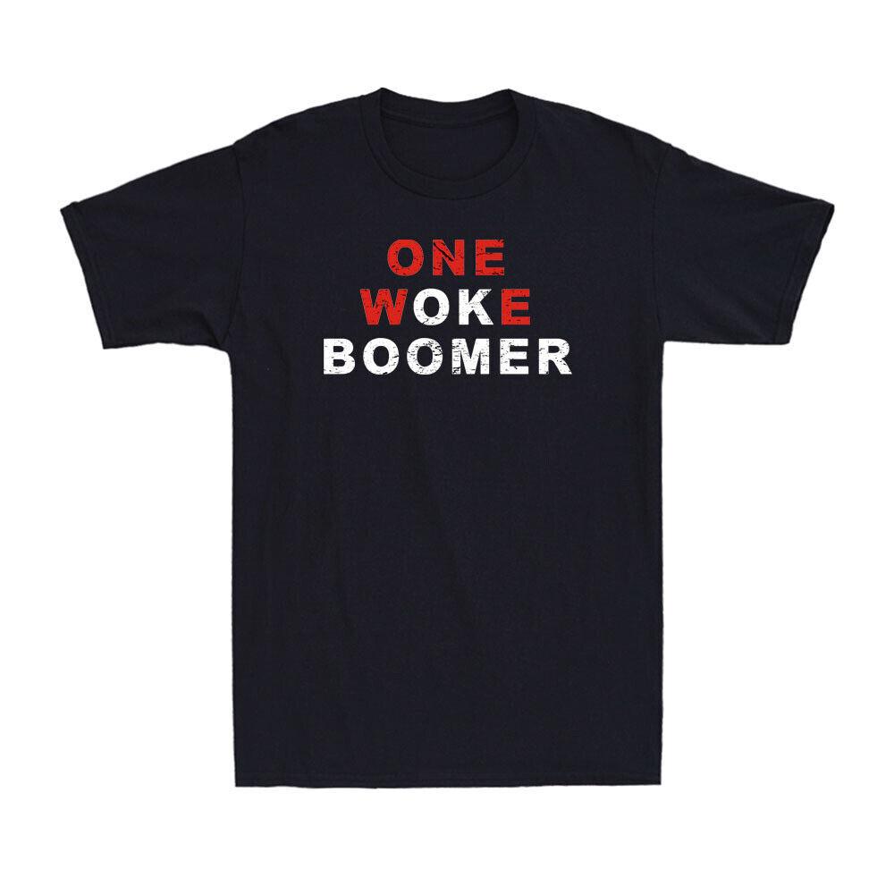 Boomer Core One Woke Boomer Funny Saying Novelty Men Short Sleeve T-shirt L