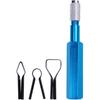Corner Smoothing Cutter Handle Set with 3 Blades for PVC Floor Welding Aluminum Alloy Electrode Leveler Tool(yellow)