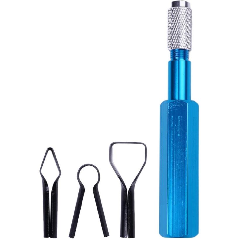 Corner Smoothing Cutter Handle Set with 3 Blades for PVC Floor Welding Aluminum Alloy Electrode Leveler Tool(yellow)