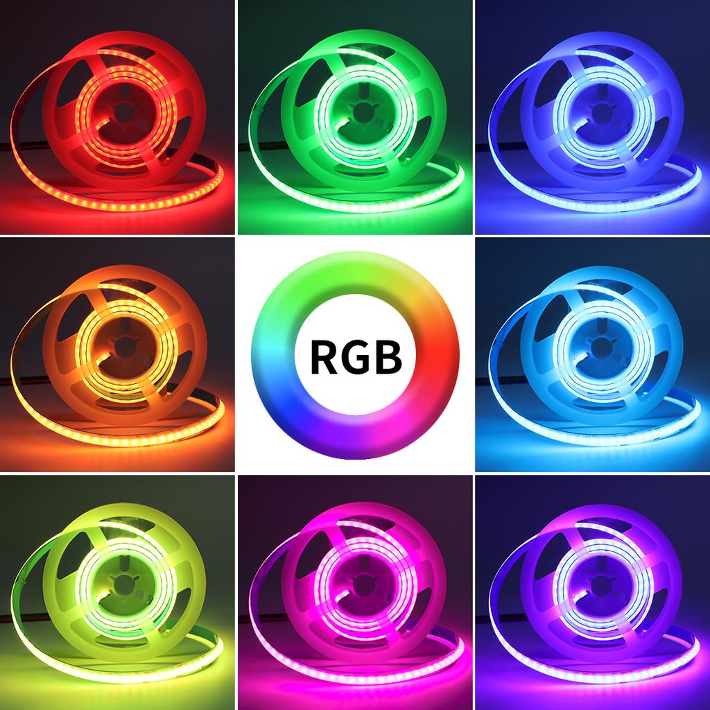 Tuya Smart Zigbee 5V COB USB LED Strip Light RGB Dimmable WiFi Alexa Google Control LED Tape Ribbon Room Decor TV Back Lighting