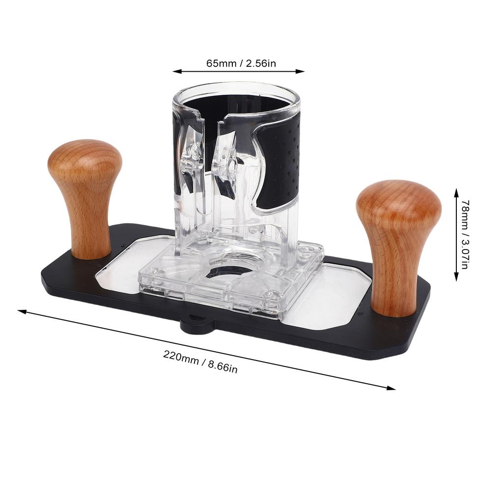 Woodworking Trimmer Router Base Multifunctional Carving Milling Base with Transparent Cover for Engraving Machines