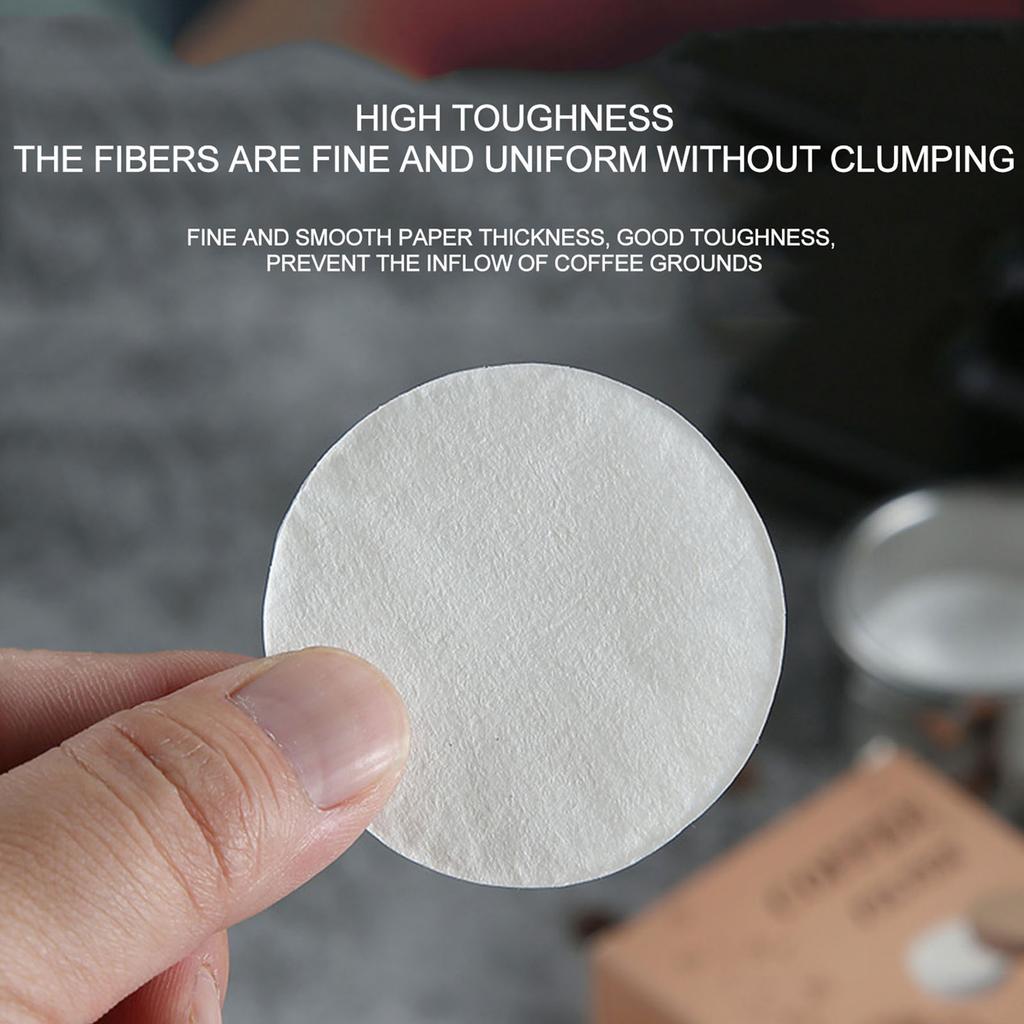 100pc 58mm Coffee Filter Paper Home Handle Special Powder Bowl Filter Secondary Water Filter Paper Coffee Mocha Pot  Accessories