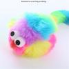 10PCS Rainbow Rabbit Plush Mouse Toy Includes Rattonite Bite Resistant Interactive Play Pet Supplies