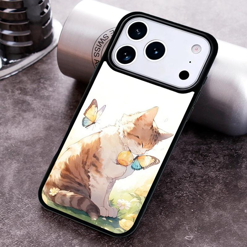 Cartoon Cats Phone Case For iPhone 17 16 15 14 13 12 11 Pro Max Plus 17Air Soft Silicone Cover