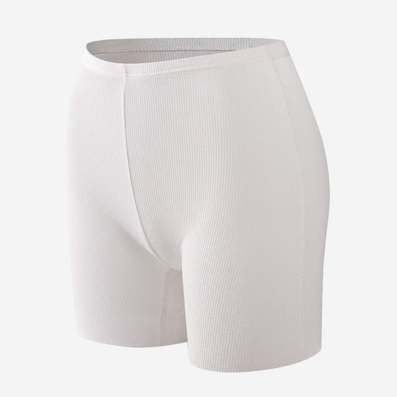 Women's Summer Thin Sports Yoga Traceless Ice Silk Anti Glare Safety Underwear