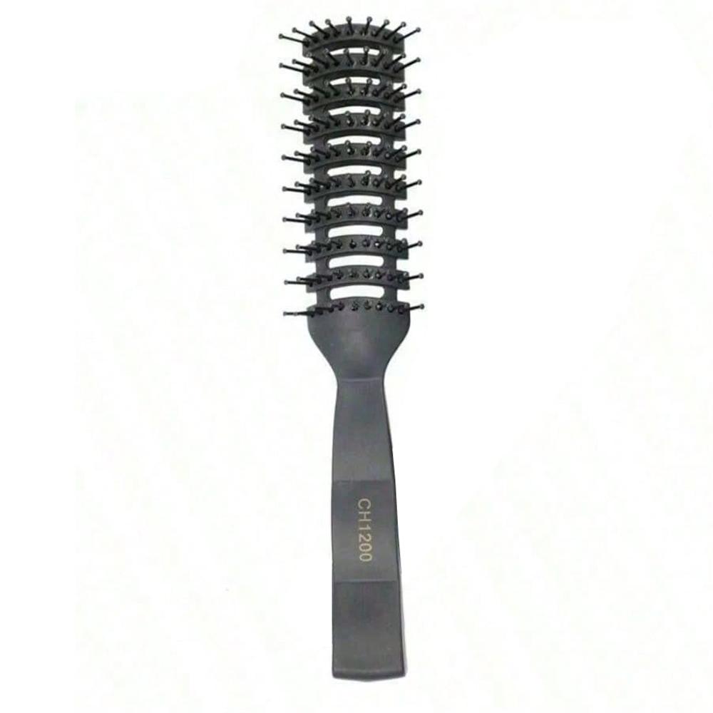 

Black Ribs Hairbrush Salon Hairdressing Hair Care Styling Tool Barber Comb