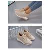 New Women's Sportswear Shoes Platform Wedge Heel Large Size Lace-Up Breathable Women's Sneakers