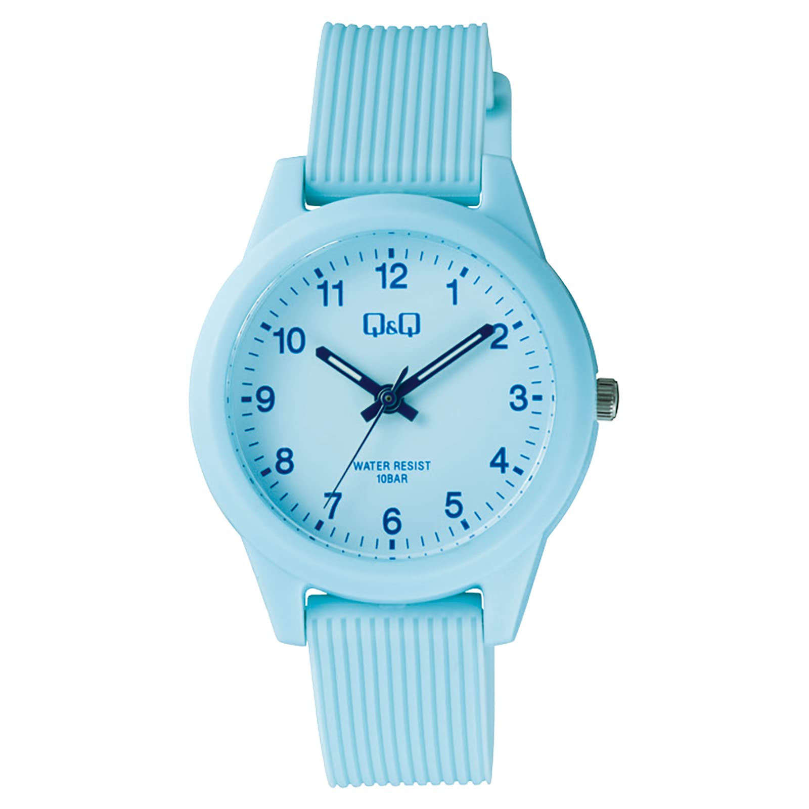 

CITIZEN Q&Q Analog Color Watch, Waterproof, Urethane Strap, blue/blue