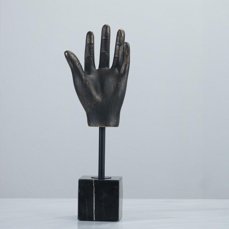 

Современные простые ретро-украшения из смолы для рук, кабинет, ТВ-станция, гостиная, спальня, книжный шкаф, Милан, модное украшение для освещения