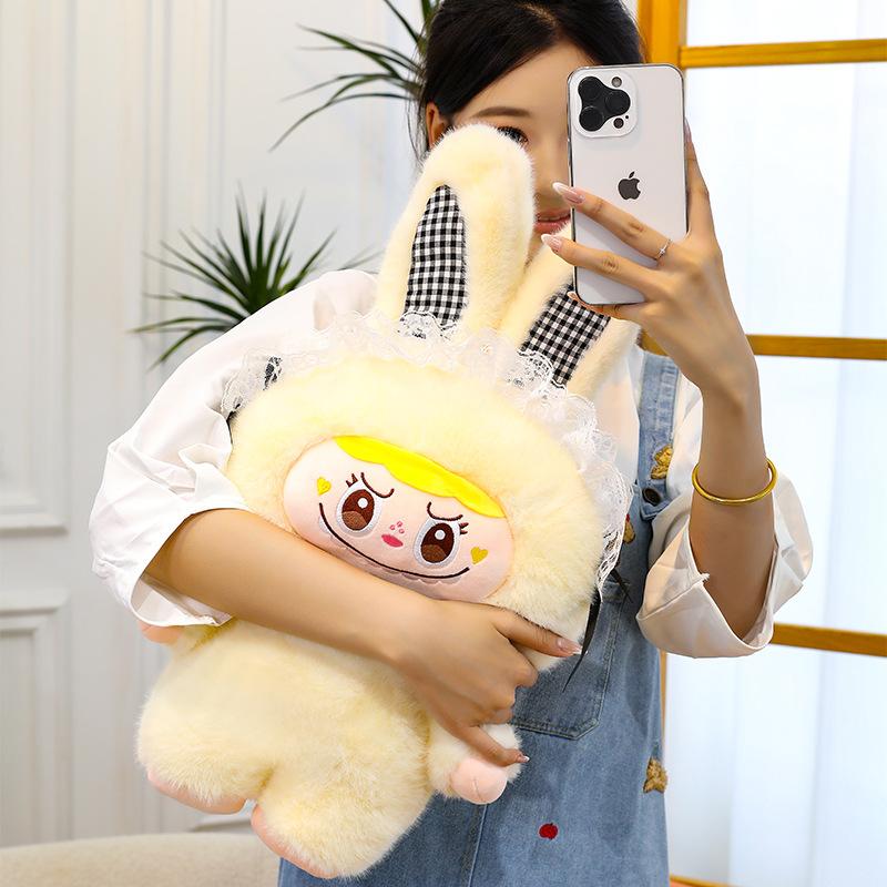 Rabbit Ear Rab Doll POP MART Plush Toy Turned Into Rabbit Doll Ragdoll