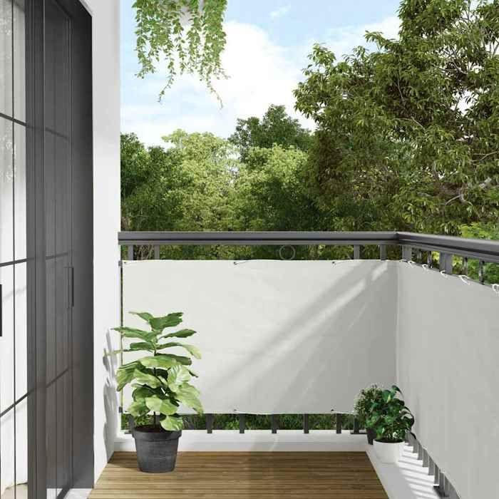 VidaXL Écran d'intimité de balcon blanc 800x120 cm PVC, rouleau de clôture, bande de clôture, écran de clôture d'intimité 4005513