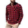 Mens Plaid Jackets Shirts Zip Up Hoodies Classic Casual Lightweight Fall Outerwear Outdoor Sweatshirts With Pocket