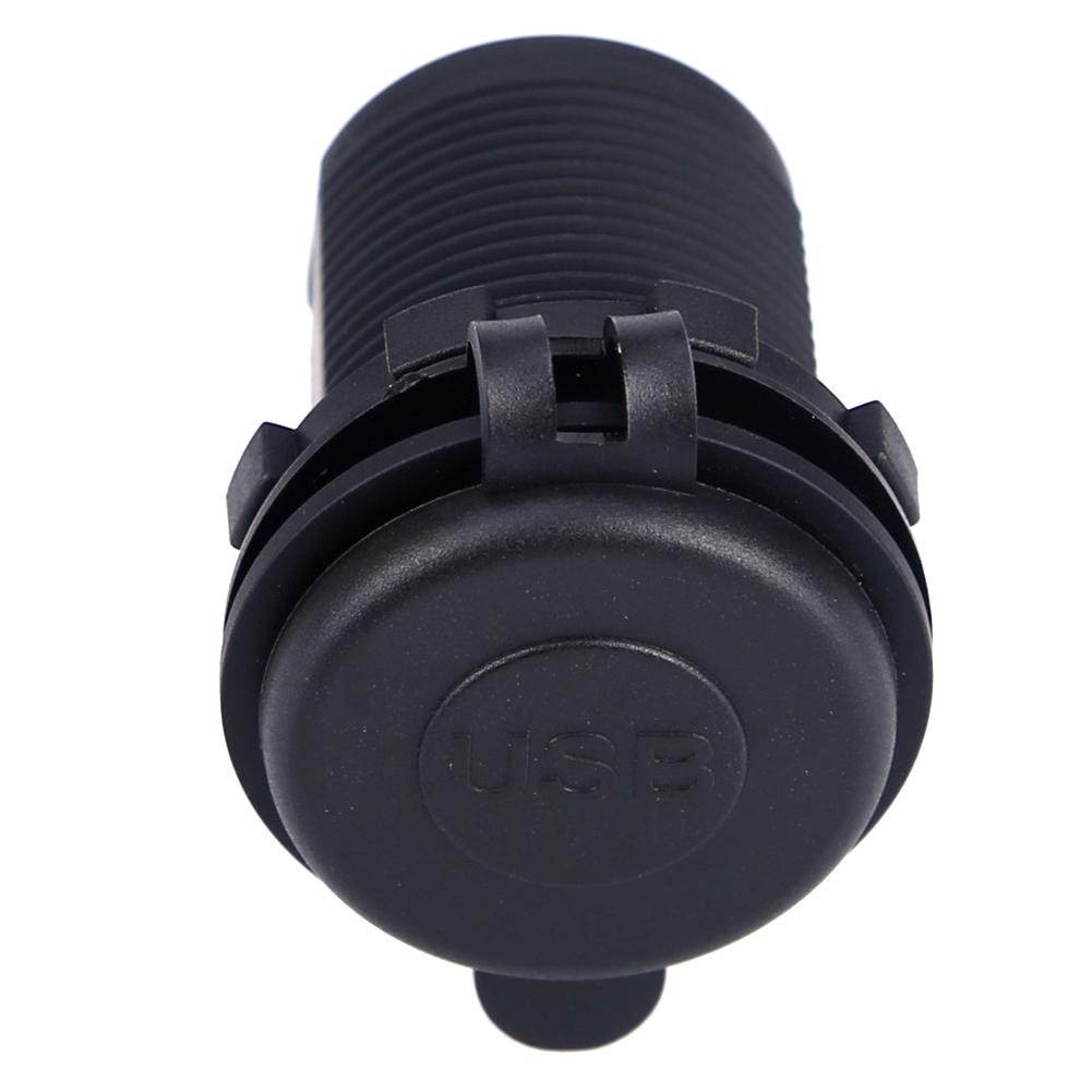 5V 3.1A 12V Dual USB Car Charger with Waterproof Cover Power Adapter Socket Outlet for Vehicle Boat Truck Motorcycle Blue/White Adapters 2