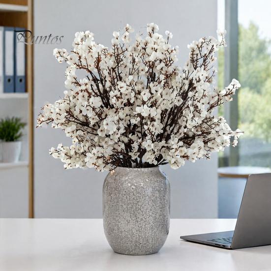 Seidenblumen für Innenarrangements Künstliche Herbst-Außendekoration, Wetterfeste Herbst-Blumen-Tischmittelstücke mit flexiblen Stielen für Zuhause und Büro