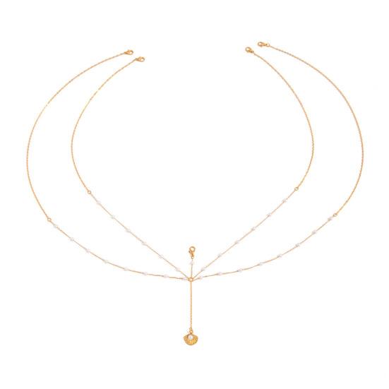 Waist Chain, Adjustable Sexy Style, with Oil-Dropping Flower Sun Pendants Belly Chain, for Women Beach Bikini Party