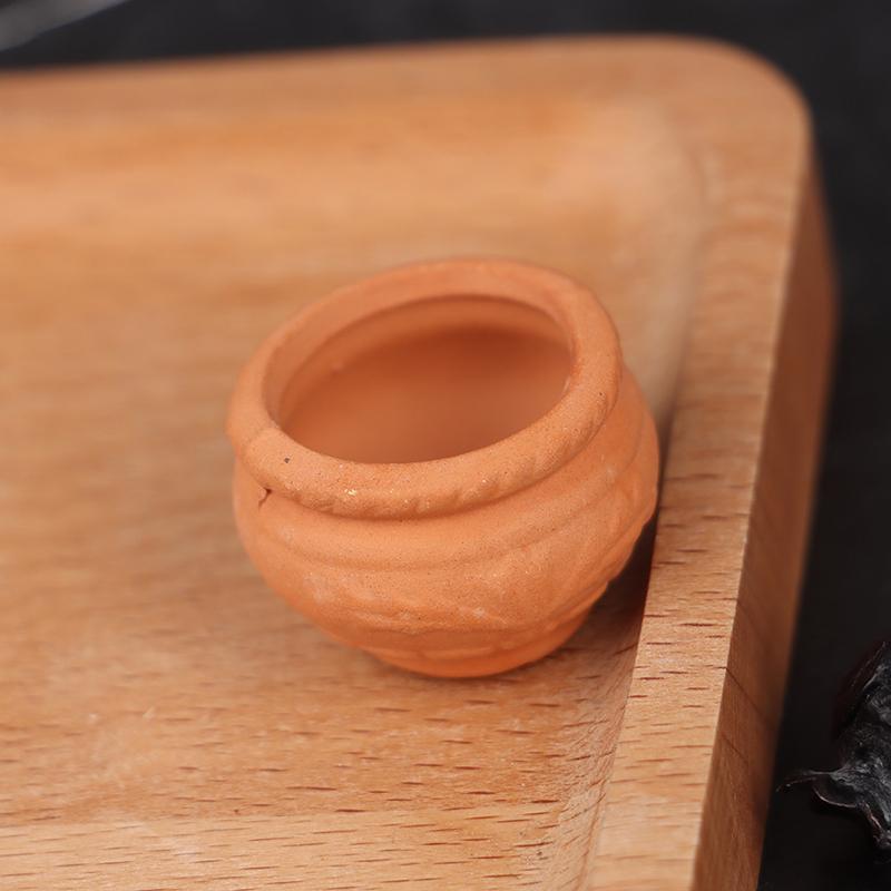 1:12 Dollhouse Miniature Mini Ceramics Flower Pot Fairy Garden Decoration
