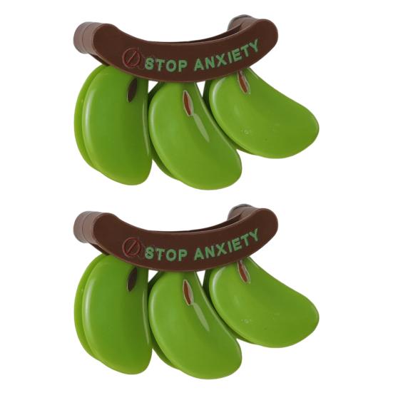 Magnetische Bananenbeutel-Clips Kühlschrank-Verschlussclips für Snacks Lebensmittelaufbewahrung Küche Handpresse Frischhalteclip