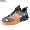 Men's Shoes Summer Rotating Button Mesh White Casual Sports Shoes Men's Breathable New Gas
