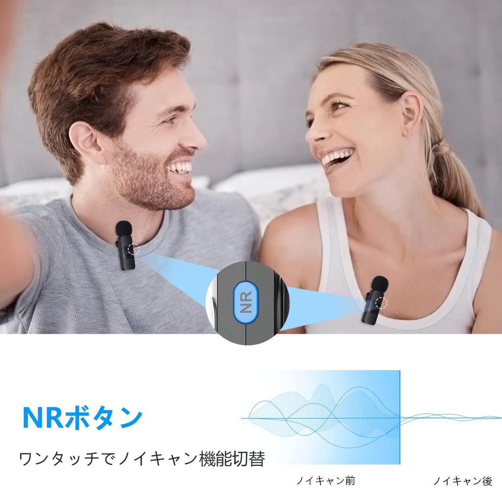 Boya Wireless Lapel Microphone with Omnidirectional Lightweight 50m Stable 9 Hours of Continuous Professional Compatible with Android for Live Video