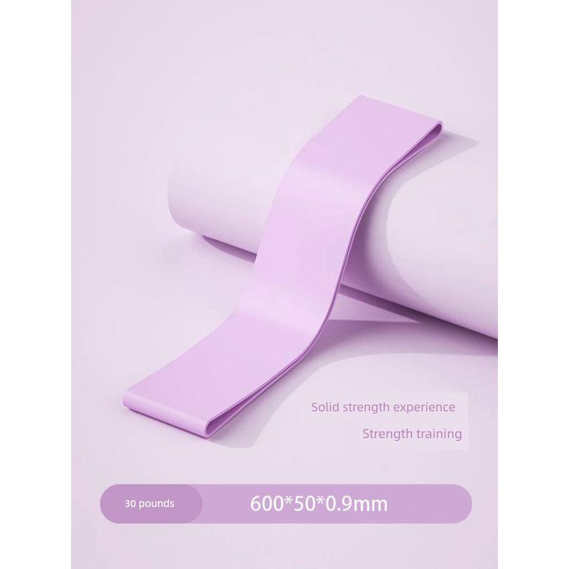 

Elastic Band Fitness Female Yoga Elastic Force Circle Hip Exercise Band Tension Band Hip Core Strength Training Chest Expander Smoked Clothes Purple -30 lb [Advanced recommend]]