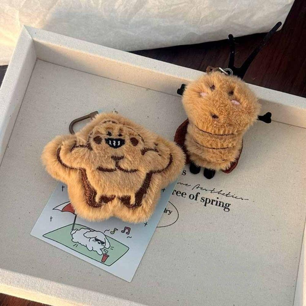 Stuffed Animal Cockroach Plush Keychain Bag Charm Plush Insect Toy Key Decoration