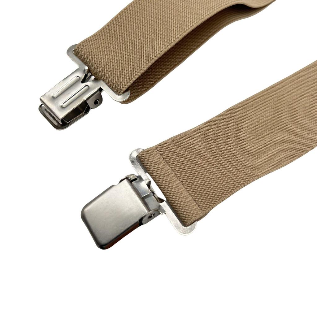 Pánske klipy na traky typu X 5 cm - Elastické traky na nohavice k obleku