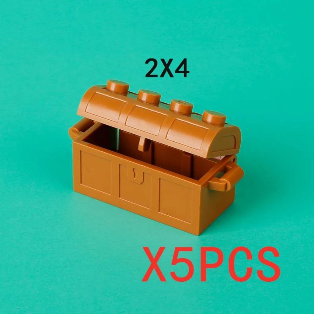 City Building Blocks Accessories Figures Cash Dollar Bills Gold Silver Coins Brick Treasure Chest Ore DIY Gift Toy X015 Safe Box