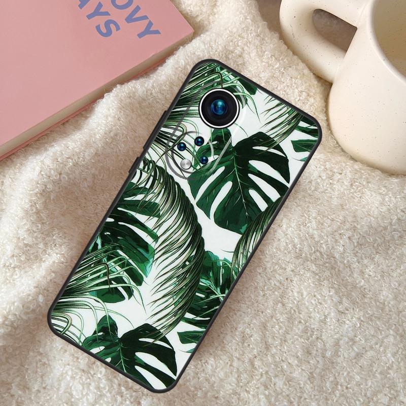 Tropische Grüne Pflanzenblatt Hülle Für Honor X9c X8a X8b X9b X9a X8 X9 50 70 90 Lite Honor 200 Lite Magic 5 6 7 Pro Hülle