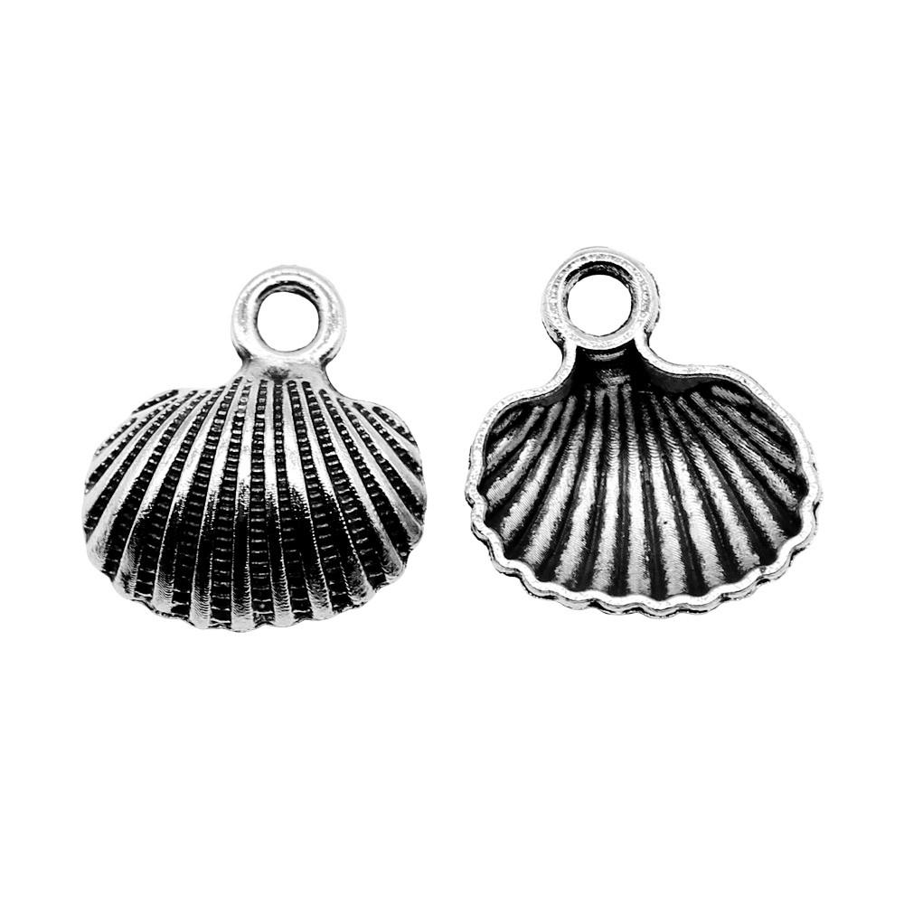 Shell Charms Multi Color Alloy Pendants For Beach Themed DIY Jewelry Accessories