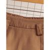 Women's A-Line Maxi Skirt Elegant Solid Color Flared Umbrella Hem with Multiple Vertical Pleats Skirt(Belt Included)