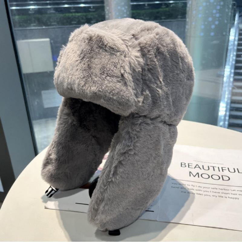 Unisex, Solid Color, Versatile, Ear Protection, Winter New, Korean Version, Thick Velvet, Warm Cold Hat