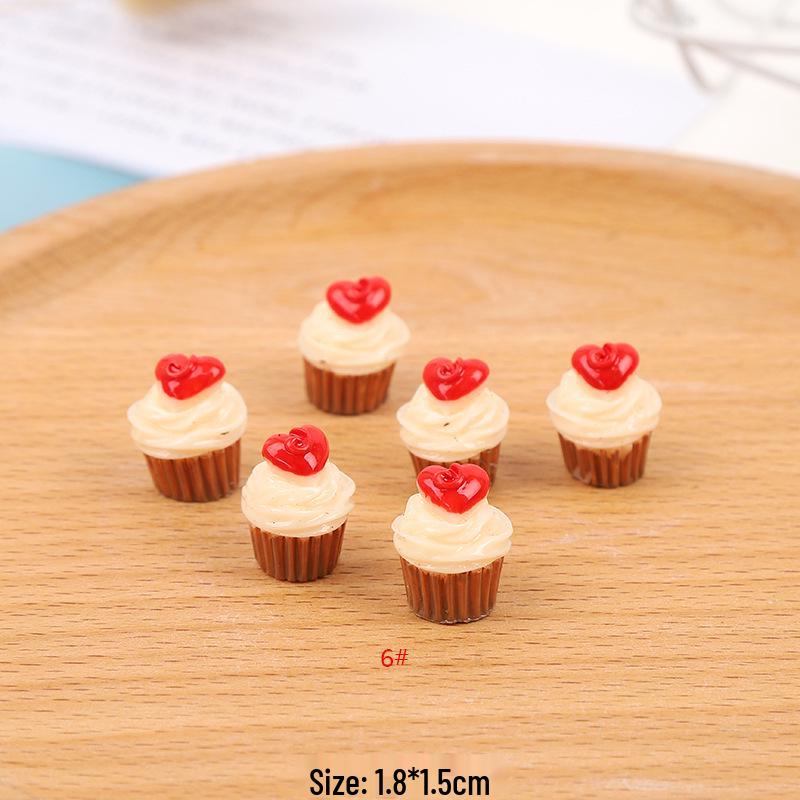 3D Paper Cupcake DIY Simulation Food Toy: Decorative Accessories for Phone Cases, Pendants, Hair Clips, and Resin Ornaments