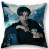 45X45cm Pillow Cover Kpop Lee Dong Wook Square Cotton Linen Pillow Cases Bedroom Home Wedding Decorative Pillowcase 9.5
